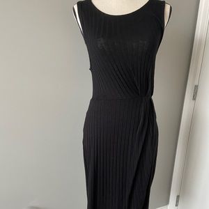BP Black‎ Cable Knit Sleeveless MIDI Dress,Size Large